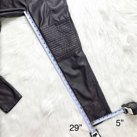 SOLD-Free People Faux Leather Skinny Moto Pants - Picture 11 of 11